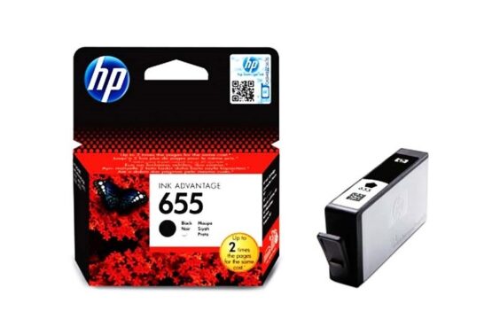 HP 655 Black Ink Original Cartridge (CZ109AE)