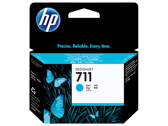 HP 711 Cyan Ink Cartridge 38ml Genuine CZ130A