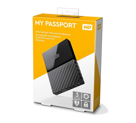 WD My Passport 3TB Portable External Hard Drive USB 3.0