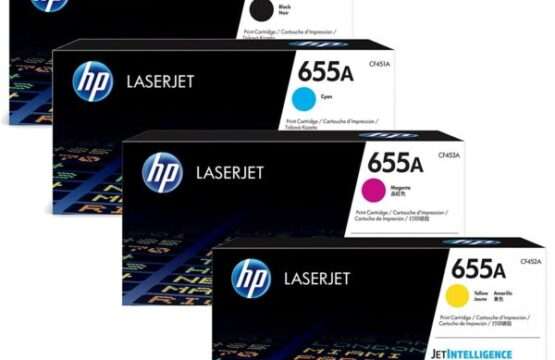 HP 655A Cyan Magenta Yellow Toner Cartridge Each