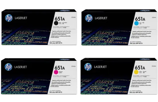 HP 651A Color Toners CYM Each