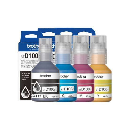 Brother BTD-100 BK/C/M/Y Original Ink Cartridges Each